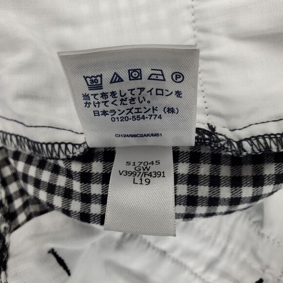 Lands End Classic Chino Gingham 7" Shorts Size 12 - Picture 9 of 9